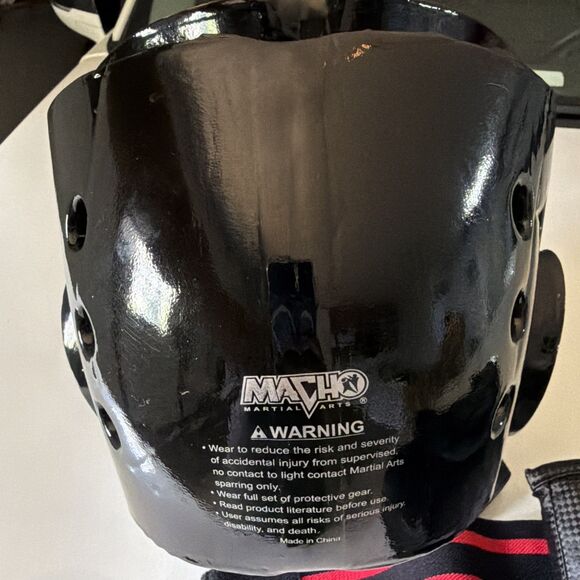 Warrior by Macho Martial Arts Protective Headgear Size M  And Gloves Ch M - Picture 4 of 7